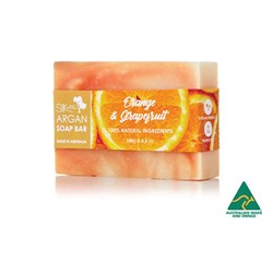 Argan Soap Bar - Orange & Grapefruit - Sulfate Free
